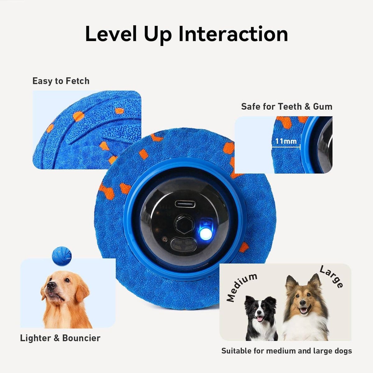Cheerble Wicked Ball Air Automatic Fetch Dog Toy