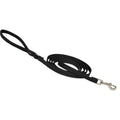 LupinePet Basic Solids Black Dog Leash - 1/2 in x 6 ft