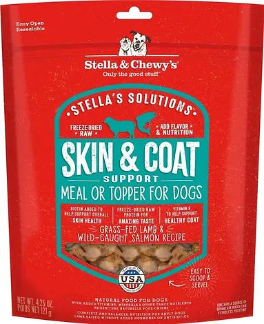 Stella & Chewy's Skin & Coat Boost Lamb & Salmon Dog Meal Topper - 4.25 oz