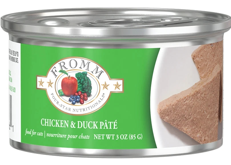 Fromm Four-Star Chicken & Duck Pâté Wet Cat Food - 3 oz