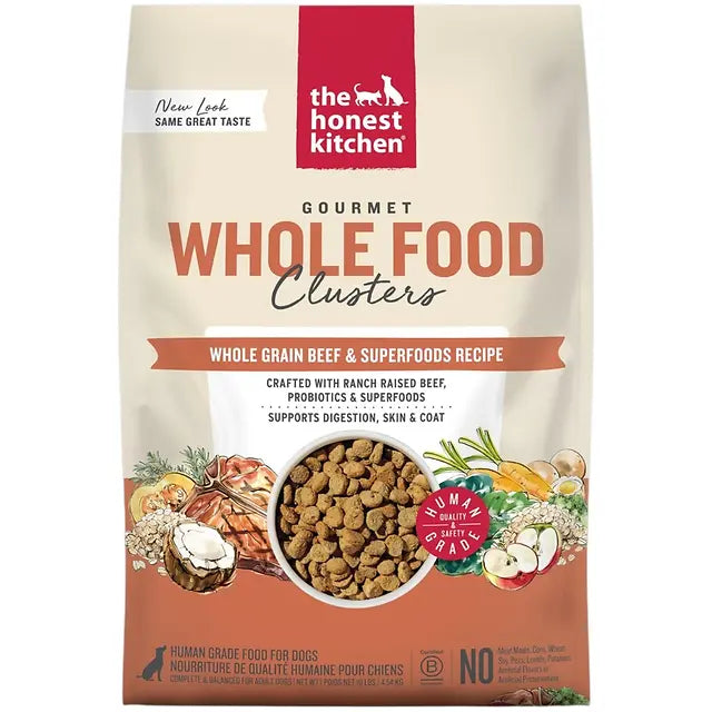 The Honest Kitchen Whole Grain Beef & Oat Whole Food Clusters Dog Food - 10 lb