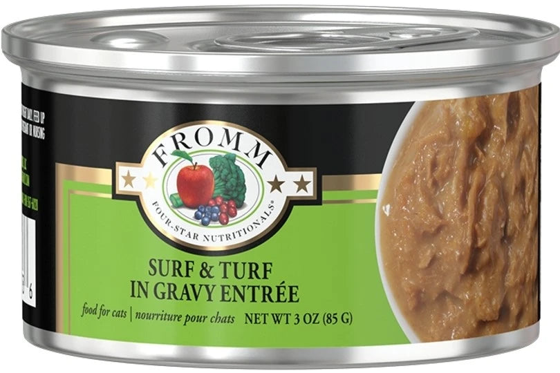 Fromm Four-Star Surf & Turf in Gravy Wet Cat Food - 3 oz