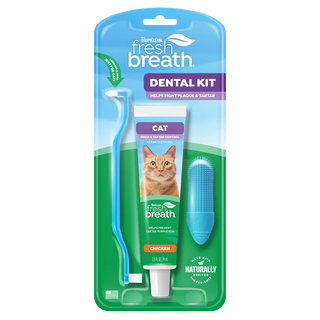 TropiClean Fresh Breath Oral Care Kit for Cats - 2.5 oz