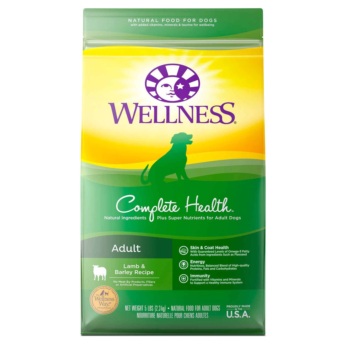 Wellness Complete Health Lamb & Barley Adult Dry Dog Food - 5 lb