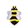 FabDog Fluffy Bumble Bee Plush Dog Toy - 12.5IN