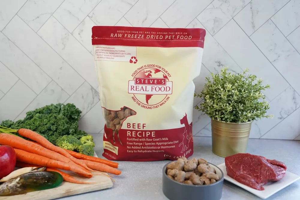 Steve's Real Food Freeze-Dried Raw Beef Nuggets - 20OZ (1.25LB)