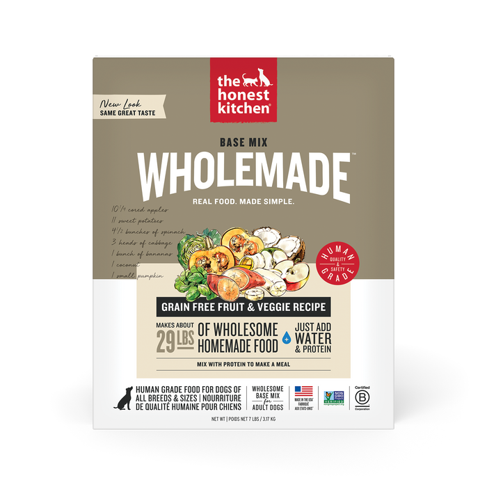 The Honest Kitchen Wholemade Grain Free Fruit & Veggie Base Mix 3 lb