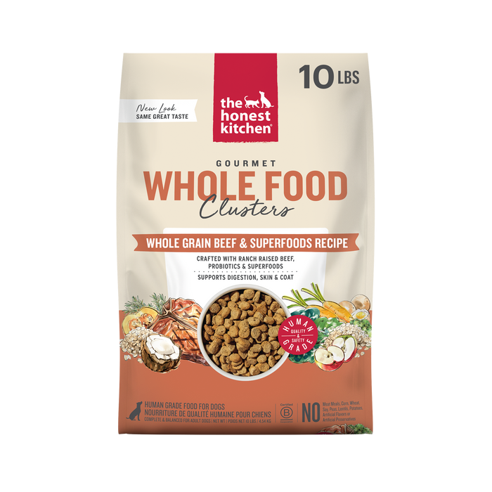 The Honest Kitchen Whole Grain Beef & Oat Whole Food Clusters 10 lb
