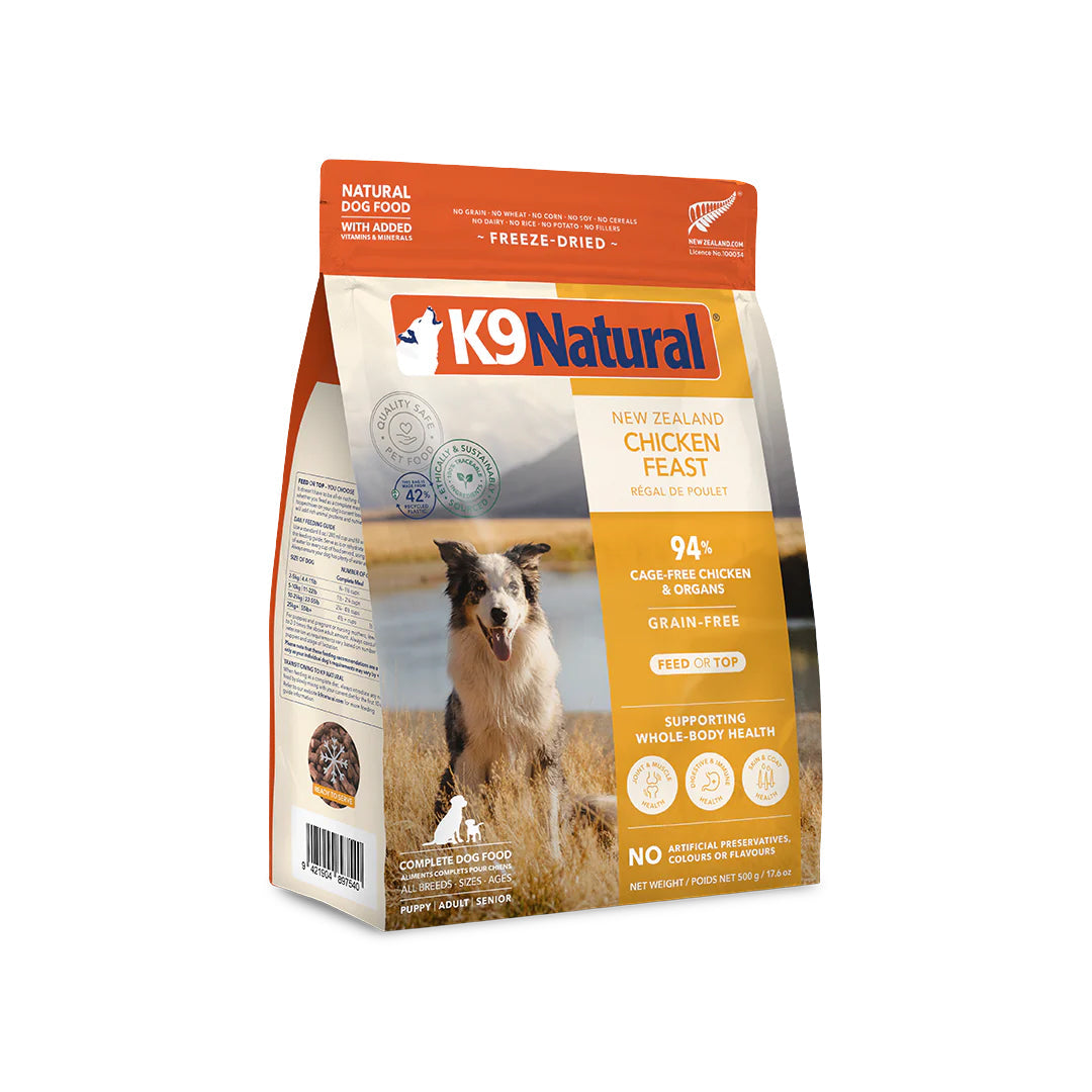 K9 Natural Chicken Feast Freeze-Dried Dog Food 17.6OZ