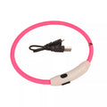 Coastal Pet Products USB Light-Up Dog Neck Ring - Pink, 16 in