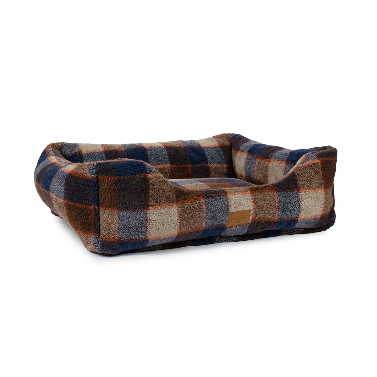 Pendleton Mountain Plaid Berber Kuddler Dog Bed