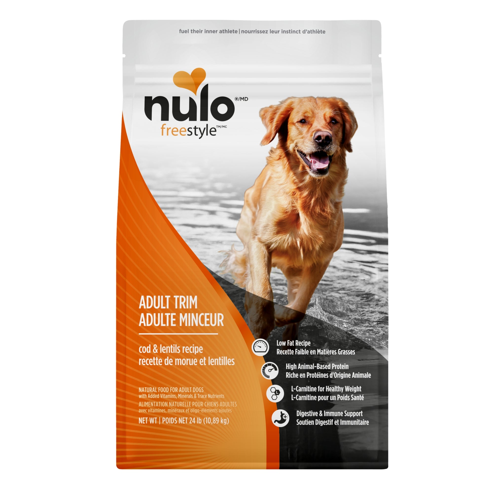 Nulo Freestyle Trim Grain-Free Cod & Lentils Dry Dog Food - 24 lb