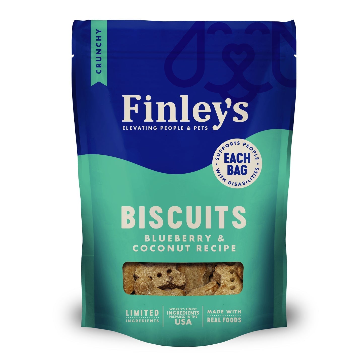 Finley's Crunchy Blueberry & Coconut Dog Treats - 6 oz