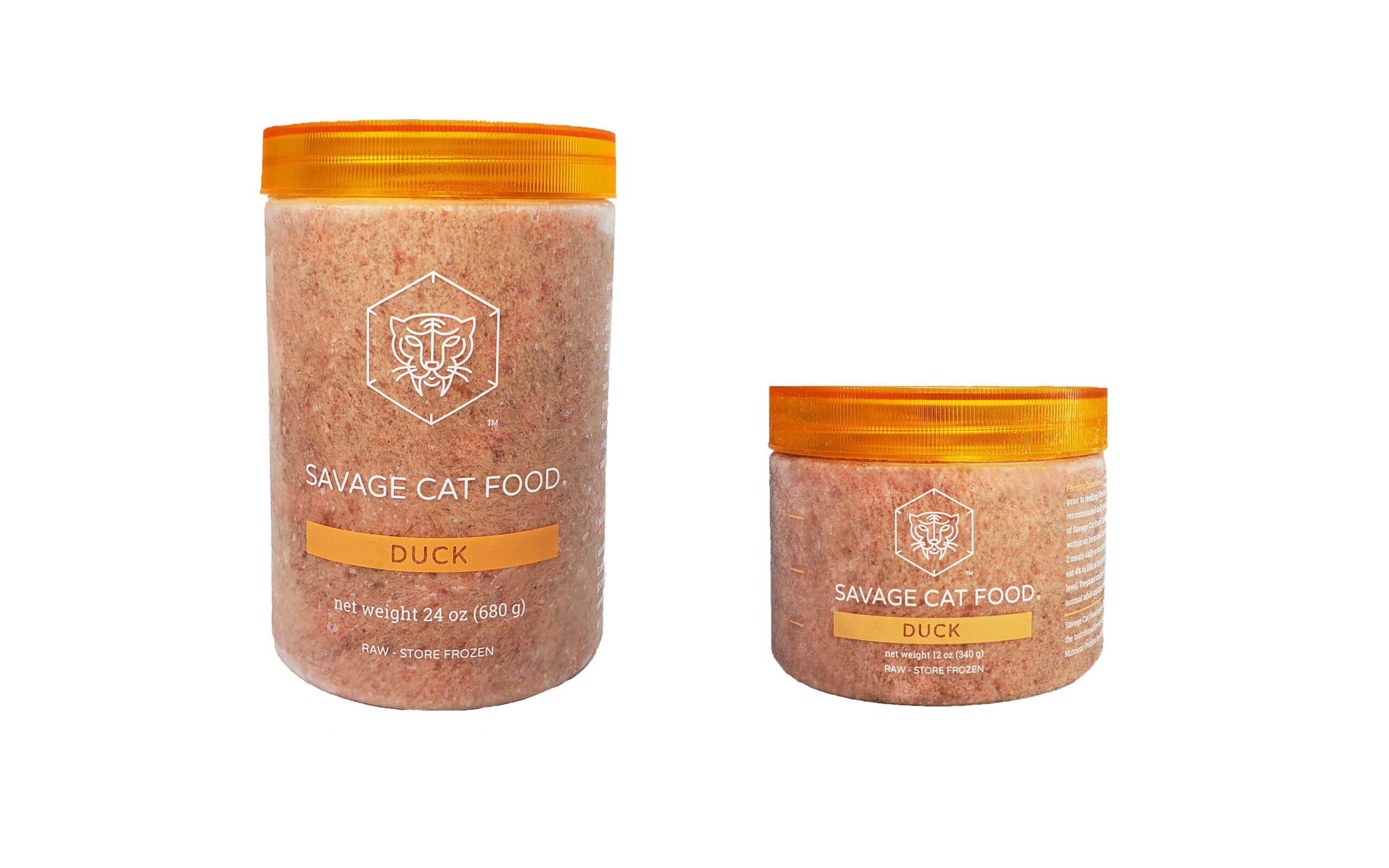 Savage Cat Food Raw Duck Tub - 12OZ