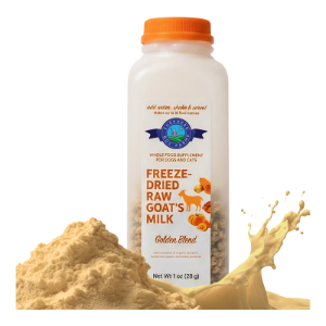 Shepherd Boy Farms Freeze-Dried Raw Goat's Milk - Golden Blend, Makes 16OZ