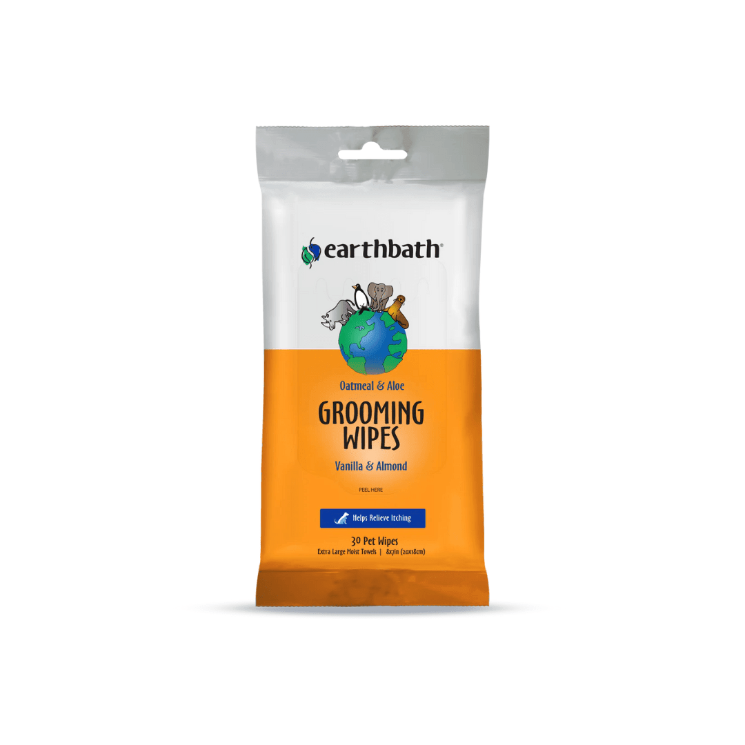 earthbath Oatmeal & Aloe Grooming Wipes - Vanilla & Almond 100CT