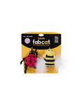FabDog fabcat Faball Ladybug/Bee 2-Pack Cat Toy