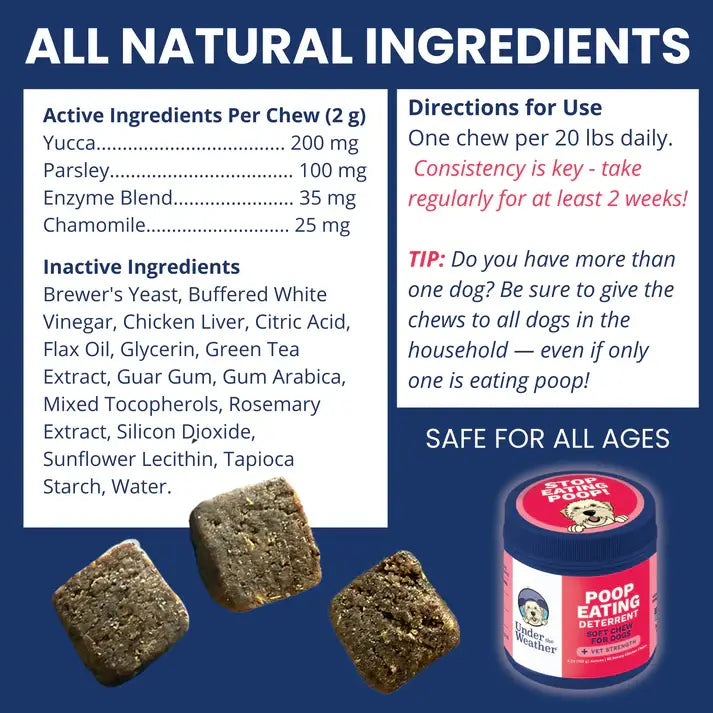 Under the Weather Coprophagia - No Poop Eating Soft Chew 60c