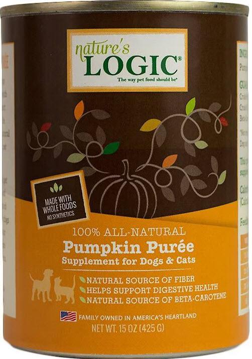 Nature's Logic 100% Pumpkin Puree for Dogs & Cats - 15 oz