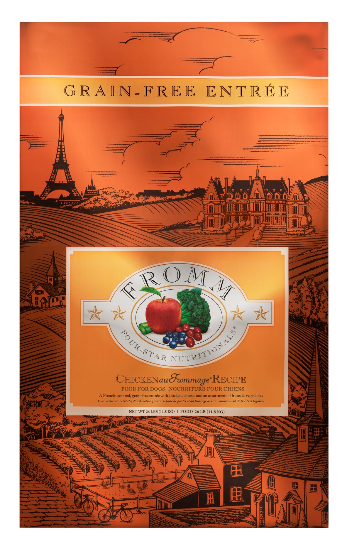 Fromm Four-Star Chicken Au Frommage Recipe Dry Dog Food - 26 lb