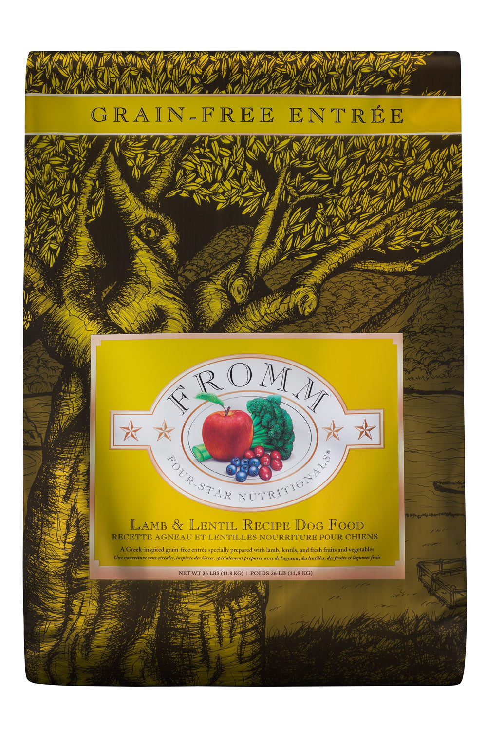 Fromm Four-Star Lamb & Lentil Recipe Dry Dog Food - 26 lb