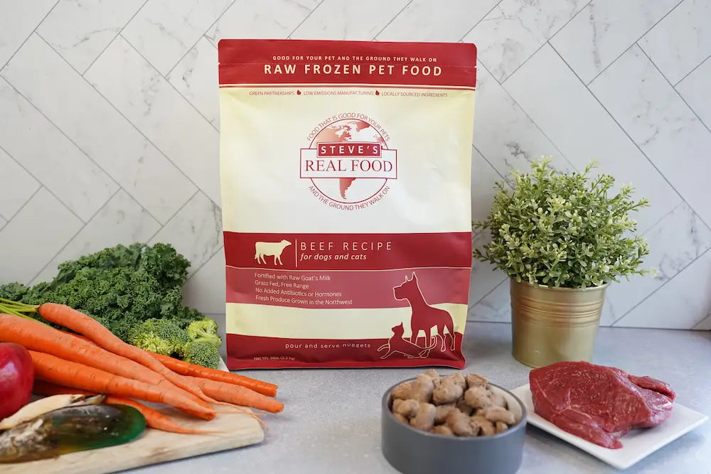 Steve's Real Food Frozen Raw Beef Nuggets - 5LB