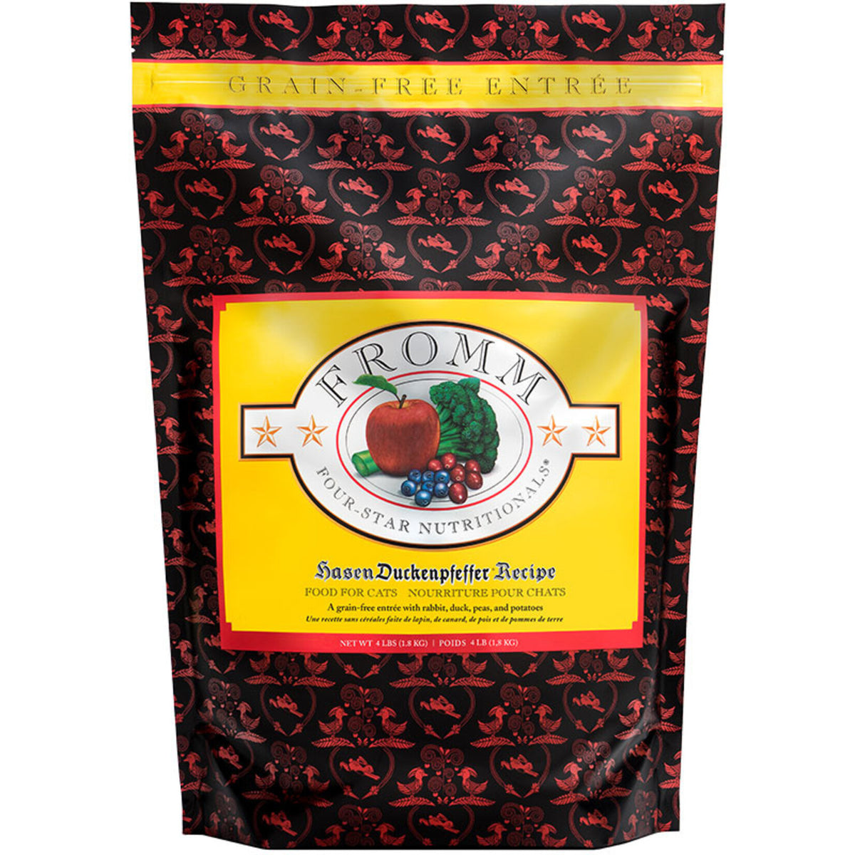 Fromm Four-Star Hasen Duckenpfeffer Dry Cat Food - 4 lb