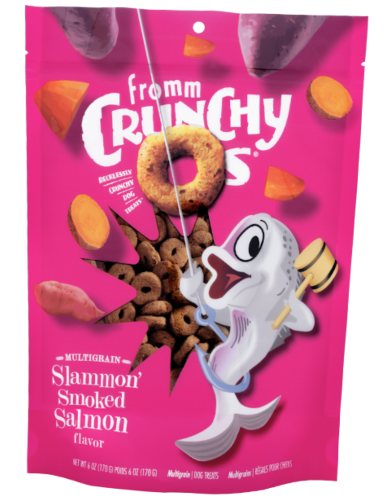 Fromm Crunchy O's Slammon' Smoked Salmon Dog Treats - 6 oz