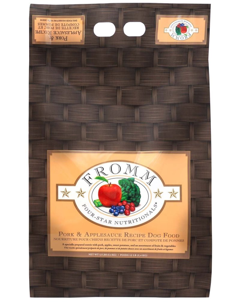 Fromm Four-Star Pork & Applesauce Recipe Dry Dog Food - 12 lb
