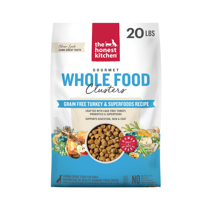 The Honest Kitchen Grain Free Turkey Whole Food Clusters 20 lb