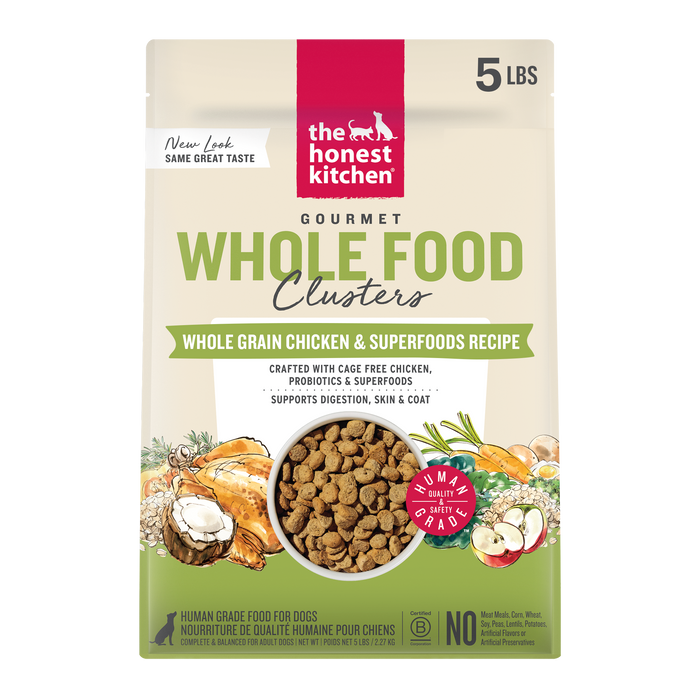 The Honest Kitchen Whole Grain Chicken Whole Food Clusters 5 lb