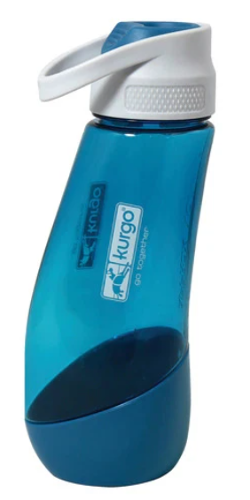 Kurgo Gourd Water Bottle & Bowl - Coastal Blue, 24OZ