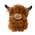 Tall Tails Highland Cow with Squeaker Dog Toy - 8"