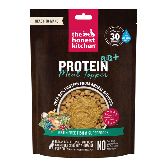 The Honest Kitchen Protein Plus Grain Free Fish Topper 12 oz