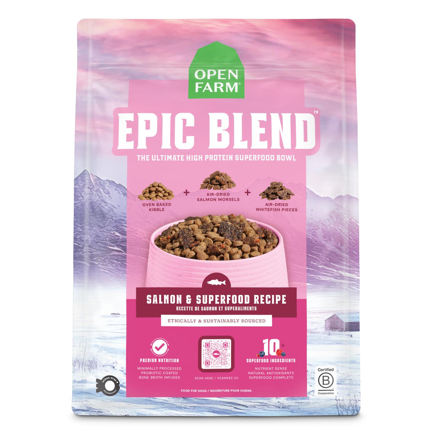 Open Farm Epic Blend Salmon & Superfood Dry Dog Food 3.5LB