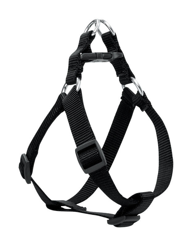 LupinePet Basic Solids Black Step-In Dog Harness - 3/4 in x 20-30 in