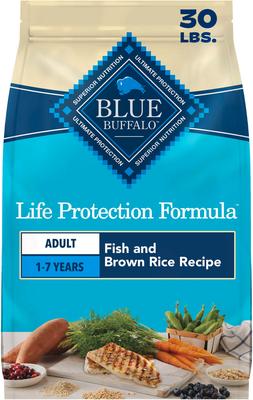 Blue Buffalo Life Protection Formula Adult Fish & Brown Rice Dry Dog Food - 30 lb