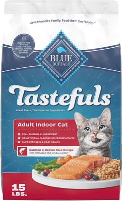 Blue Buffalo Tastefuls Indoor Salmon & Brown Rice Adult Dry Cat Food - 15 lb