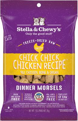 Stella & Chewy's Chick Chick Chicken Freeze-Dried Raw Dinner Morsels for Cats - 1 oz