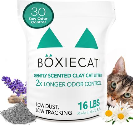 Boxiecat Gently Scented Natural Clumping Clay Cat Litter - 16 lb
