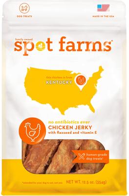 Spot Farms Dog Grain-Free Jerky FLAX Chicken 12.5OZ