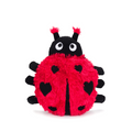 FabDog Fluffy Ladybug Plush Dog Toy - 12.5IN