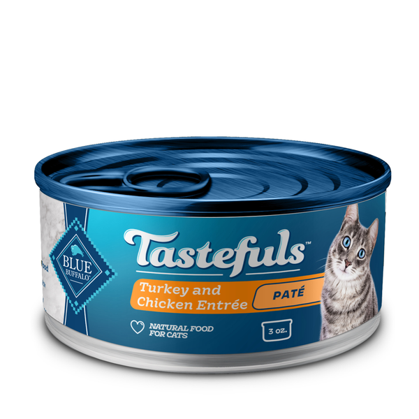 Blue Buffalo Tastefuls Turkey & Chicken Entrée Pâté Wet Cat Food - 3 oz