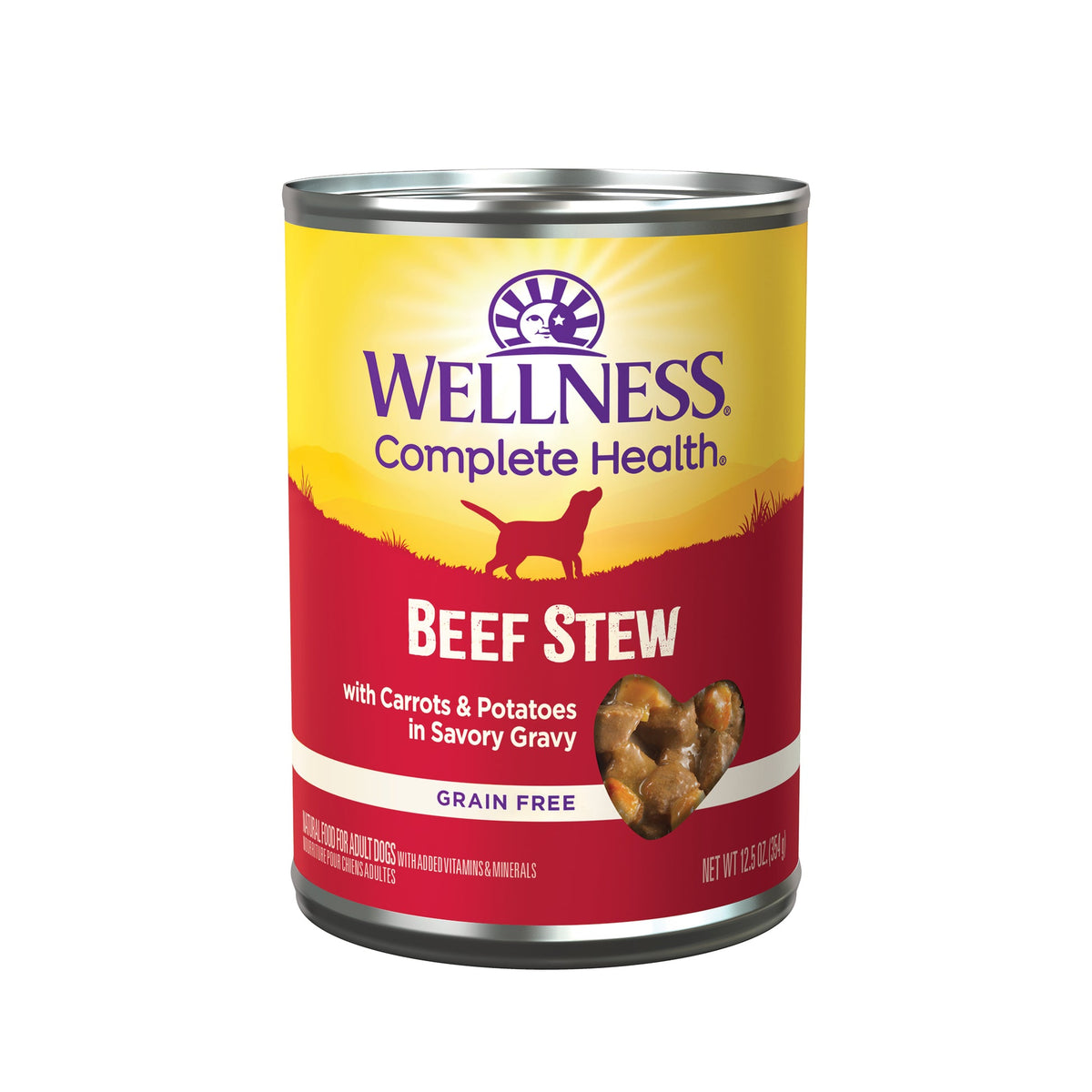 Wellness Complete Health Beef Stew with Carrots & Potatoes Wet Dog Food - 12.5 oz