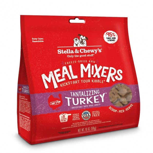Stella & Chewy's Tantalizing Turkey Freeze-Dried Raw Meal Mixers - 18 oz