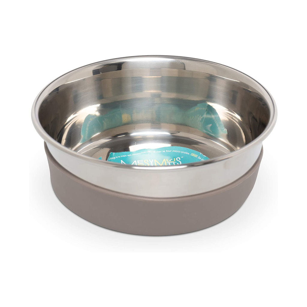 Messy Mutts Stainless Steel Non-Slip Dog Bowl - Medium