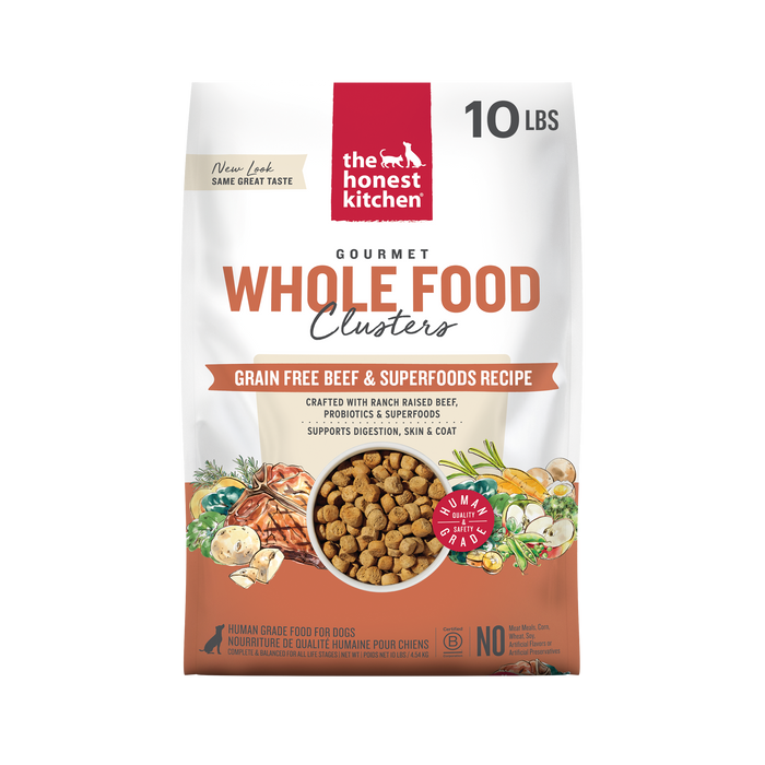 The Honest Kitchen Grain Free Beef Whole Food Clusters 10 lb