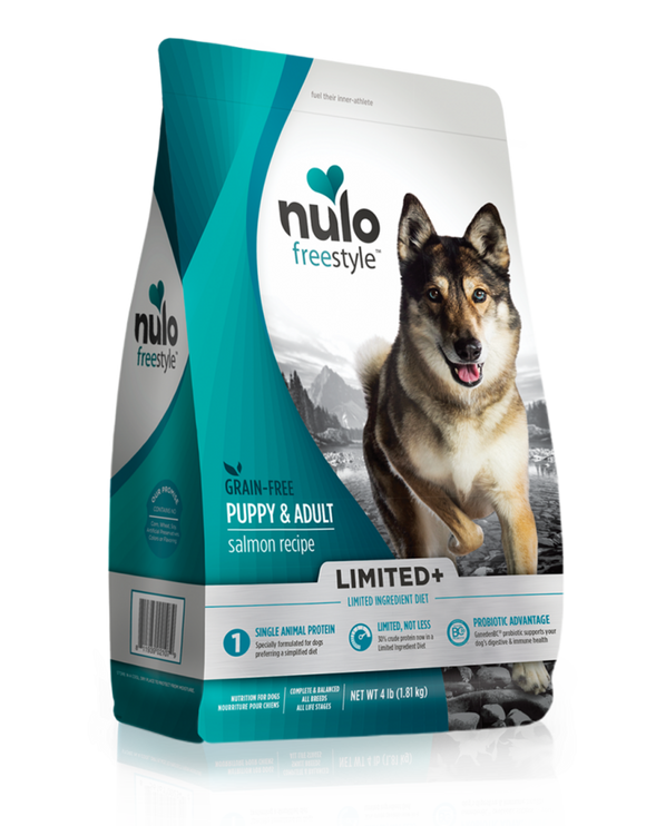 Nulo Freestyle Limited+ Grain-Free Salmon Recipe Dry Dog Food - 4 lb