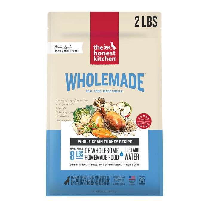 The Honest Kitchen Wholemade Whole Grain Turkey 2 lb