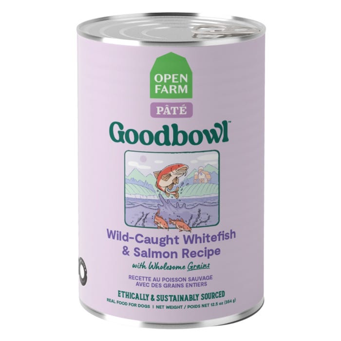 Open Farm Goodbowl Wild-Caught Whitefish & Salmon Pâté with Wholesome Grains 12.5OZ